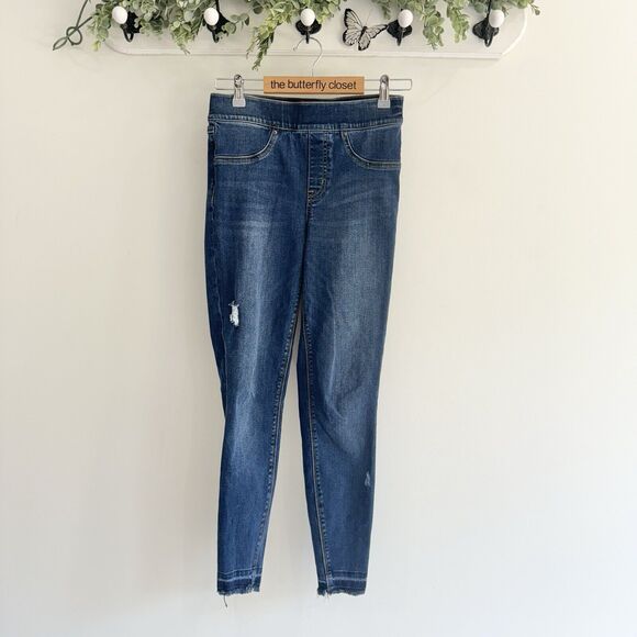 spanx distressed skinny jeans Small Pull On - Picture 1 of 4